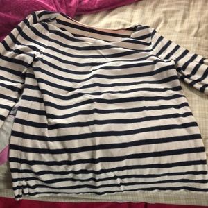 Boatneck striped sweater